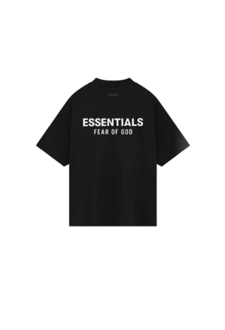 T-SHIRT FLECE BLACK ESSENTIALS